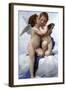 First Kiss-William Adolphe Bouguereau-Framed Art Print