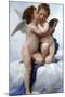 First Kiss-William Adolphe Bouguereau-Mounted Art Print