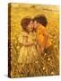 First Kiss-Lee Dubin-Stretched Canvas