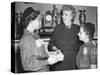 First Lady Bess Truman Purchases the First Box of Cookies to Start the Annual Girl Scout Fundraiser-null-Stretched Canvas