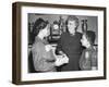 First Lady Bess Truman Purchases the First Box of Cookies to Start the Annual Girl Scout Fundraiser-null-Framed Photo