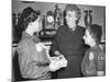 First Lady Bess Truman Purchases the First Box of Cookies to Start the Annual Girl Scout Fundraiser-null-Mounted Photo