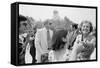 First Lady Betty Ford shakes hands at a campaign stop in the South, 1976-Thomas J. O'halloran-Framed Stretched Canvas