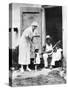 First Lady Eleanor Roosevelt Chatting with the Winn Family, of Christiansted, St Croix-null-Stretched Canvas
