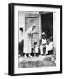 First Lady Eleanor Roosevelt Chatting with the Winn Family, of Christiansted, St Croix-null-Framed Photo