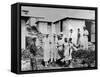 First Lady Eleanor Roosevelt Tours the Virgin Islands-null-Framed Stretched Canvas