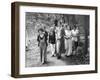 First Lady Eleanor Roosevelt Visits a Camp Tera for Unemployed Women Near Bear Mountain, NY-null-Framed Photo