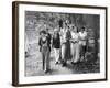 First Lady Eleanor Roosevelt Visits a Camp Tera for Unemployed Women Near Bear Mountain, NY-null-Framed Photo