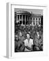 First Lady Eleanor Roosevelt with a Large Group of US Soldiers-Thomas D. Mcavoy-Framed Photographic Print