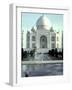 First Lady Jackie Kennedy Standing by Reflecting Pool in Front of Taj Mahal During Visit to India-Art Rickerby-Framed Photographic Print