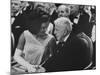 First Lady Jackie Kennedy W. Robert Frost at White House Party for Nobel Prize Winners-null-Mounted Premium Photographic Print