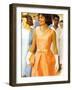 First Lady Jackie Kennedy, Walking Through Crowd in Udaipur During a Visit to India-Art Rickerby-Framed Photographic Print