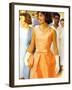 First Lady Jackie Kennedy, Walking Through Crowd in Udaipur During a Visit to India-Art Rickerby-Framed Photographic Print