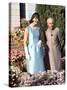 First Lady Jackie Kennedy with Indian Prime Minister Jawaharlal Nehru in Garden of His Residence-Art Rickerby-Stretched Canvas