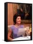 First Lady Jacqueline Kennedy Looking over Some Papers at the White House-Ed Clark-Framed Stretched Canvas