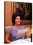 First Lady Jacqueline Kennedy Looking over Some Papers at the White House-Ed Clark-Stretched Canvas