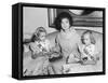 First Lady Jacqueline Kennedy with American Heart Association Heart Fund Twins-null-Framed Stretched Canvas