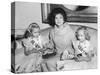 First Lady Jacqueline Kennedy with American Heart Association Heart Fund Twins-null-Stretched Canvas