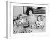 First Lady Jacqueline Kennedy with American Heart Association Heart Fund Twins-null-Framed Photo