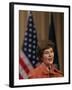 First Lady Laura Bush Speaks at Saint Rosalie School in Harvey, Louisianna Tuesday, January 9, 2007-Alex Brandon-Framed Photographic Print