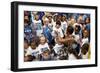 First Lady Michelle Obama Greets Children at Naval Air Station Oceana Summer Camp-null-Framed Photo