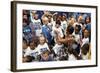 First Lady Michelle Obama Greets Children at Naval Air Station Oceana Summer Camp-null-Framed Photo