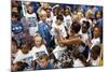 First Lady Michelle Obama Greets Children at Naval Air Station Oceana Summer Camp-null-Mounted Photo
