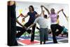 First Lady Michelle Obama Joins an after School 'Let's Move!' Yoga Class after School Activities-null-Stretched Canvas