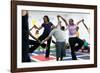 First Lady Michelle Obama Joins an after School 'Let's Move!' Yoga Class after School Activities-null-Framed Photo