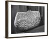 First Lady Mrs. Dwight D. Eisenhower's Inaugural Jeweled Purse Encrusted with 3,456 Pink Pearls-Nina Leen-Framed Photographic Print