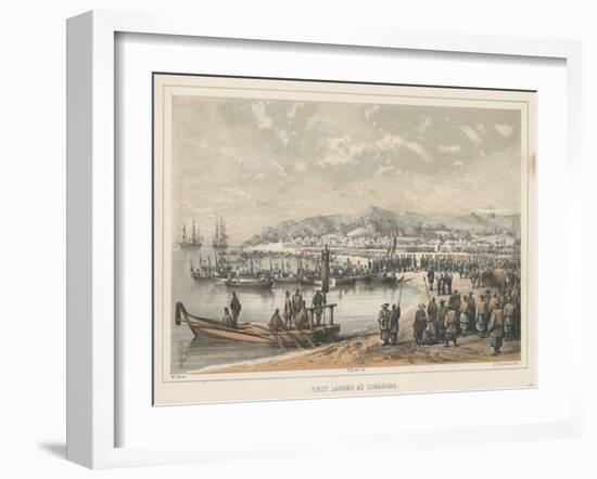 First Landing at Gorahama, 1855-Wilhelm Joseph Heine-Framed Giclee Print