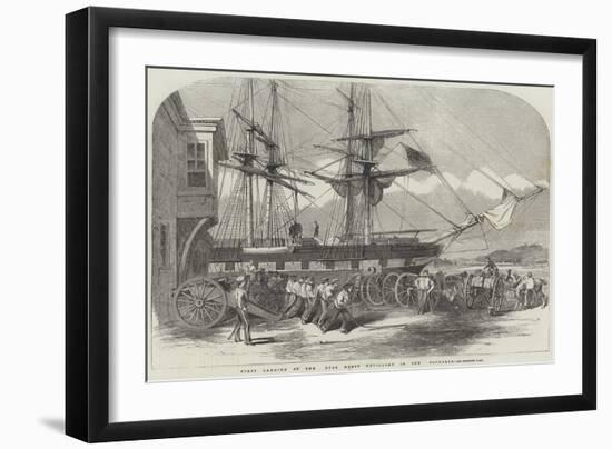 First Landing of the Royal Horse Artillery in the Bosphorus-null-Framed Giclee Print