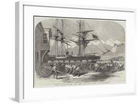 First Landing of the Royal Horse Artillery in the Bosphorus-null-Framed Giclee Print