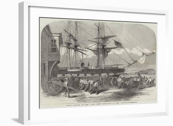 First Landing of the Royal Horse Artillery in the Bosphorus-null-Framed Giclee Print