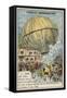 First Launch of a Hot Air Balloon by the Montgolfier Brothers, Annonay, France, 5 June 1783-null-Framed Stretched Canvas