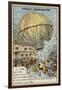 First Launch of a Hot Air Balloon by the Montgolfier Brothers, Annonay, France, 5 June 1783-null-Framed Giclee Print