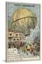 First Launch of a Hot Air Balloon by the Montgolfier Brothers, Annonay, France, 5 June 1783-null-Stretched Canvas