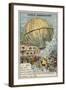 First Launch of a Hot Air Balloon by the Montgolfier Brothers, Annonay, France, 5 June 1783-null-Framed Giclee Print