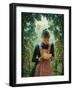 First Letter-Angelo Morbelli-Framed Art Print