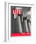 First LIFE Cover with Fort Peck Dam, November 23, 1936-Margaret Bourke-White-Framed Photographic Print