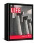 First LIFE Cover with Fort Peck Dam, November 23, 1936-Margaret Bourke-White-Framed Stretched Canvas