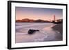 First Light Beachscape at Golden Gate Bridge, California-Vincent James-Framed Photographic Print