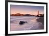 First Light Beachscape at Golden Gate Bridge, California-Vincent James-Framed Photographic Print