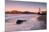 First Light Beachscape at Golden Gate Bridge, California-Vincent James-Mounted Photographic Print