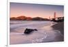 First Light Beachscape at Golden Gate Bridge, California-Vincent James-Framed Photographic Print