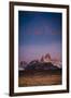 First Light Hits Cerro Torre and Mount Fitz Roy in Los Glacieres National Park, Argentina-Jay Goodrich-Framed Photographic Print