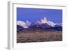 First Light Hits Cerro Torre And Mount Fitz Roy In Los Glacieres National Park, Argentina-Jay Goodrich-Framed Photographic Print