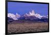 First Light Hits Cerro Torre And Mount Fitz Roy In Los Glacieres National Park, Argentina-Jay Goodrich-Framed Photographic Print