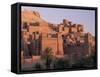 First Light on Fortified Mud Houses in the Kasbah, Ouarzazate, Morocco-Lee Frost-Framed Stretched Canvas