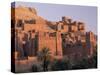 First Light on Fortified Mud Houses in the Kasbah, Ouarzazate, Morocco-Lee Frost-Stretched Canvas